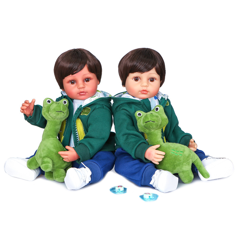 55cm pegamento completo niño bebé renacido muñeca transfronteriza e-commerce suministro de una sola pieza de entrega