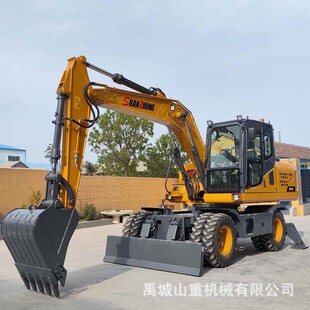 山重轮挖 工程抓挖两用建筑钩机 150轮式挖掘机 无级变速自动档-阿里巴巴