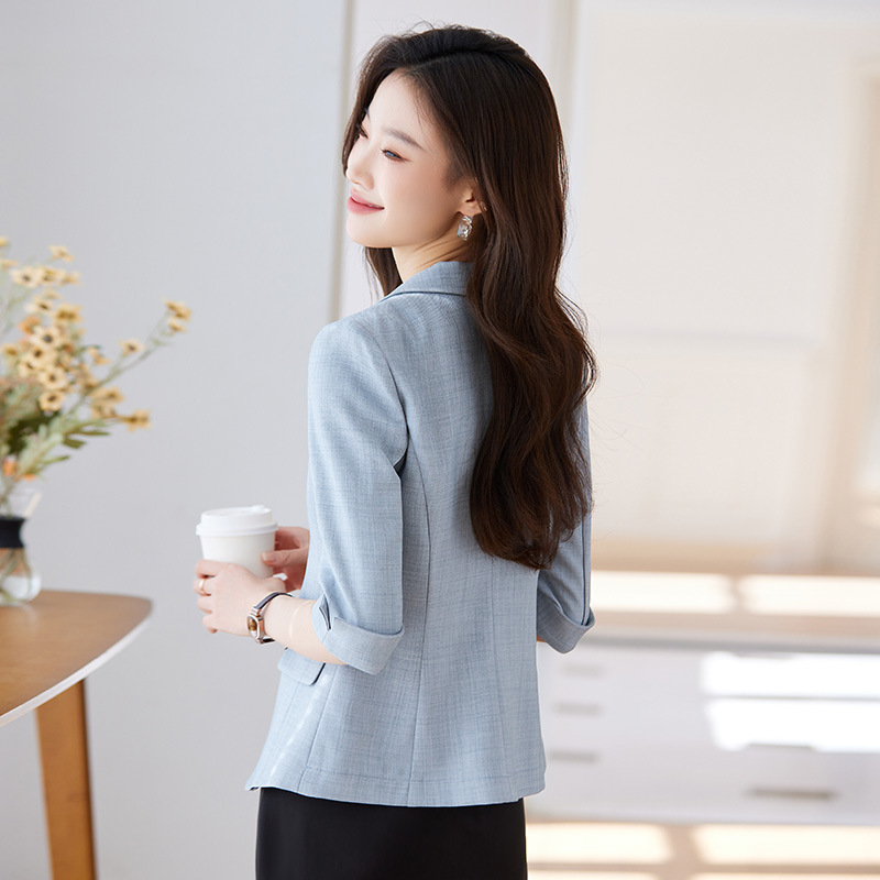White summer elegant classic suit jacket for leisure