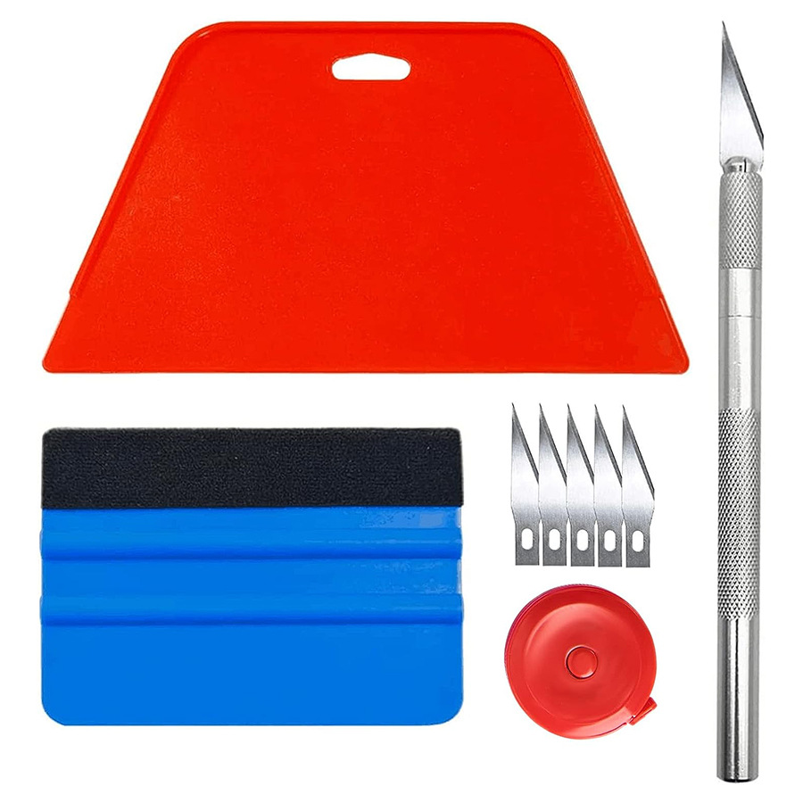 现货9件套墙纸壁纸平滑套装 汽车改色玻璃窗户贴膜工具