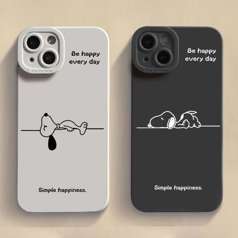 English Snoopy Suitable for Apple 14 Mobile Phone Case Iphone15Promax All-Inclusive 12/11X Silicone 16 Pupil Eyes English Snoopy Suitable for Apple 14 Mobile Phone Case Iphone15Promax All-Inclusive 12/11X Silicone 16 Pupil Eyes
