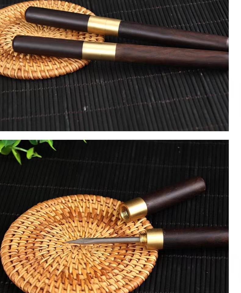Stainless Steel Moxa Stick Extender with Ash Scraper Handheld Warming Moxibustion Tool for Home Use preparation