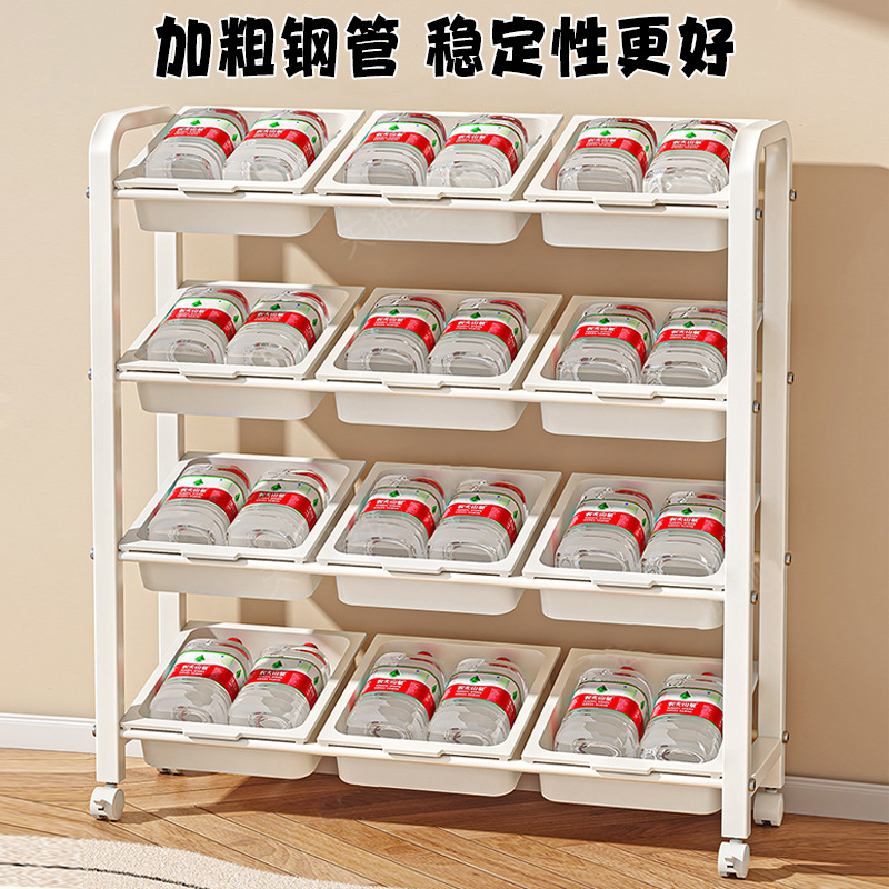 玩具收纳架整理架抽屉式靠墙边斜口置物架单面大容量儿童房小货架|undefined
