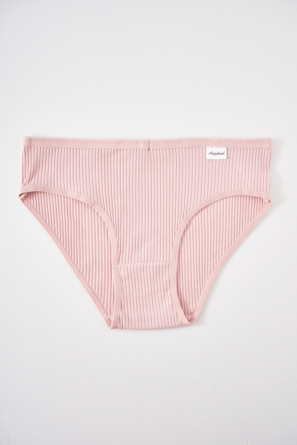 Transfronterizos exclusivos para mujeres algodón bactérico panty de algodón para niñas de cintura media simple de color sólido para niñas sin marcas