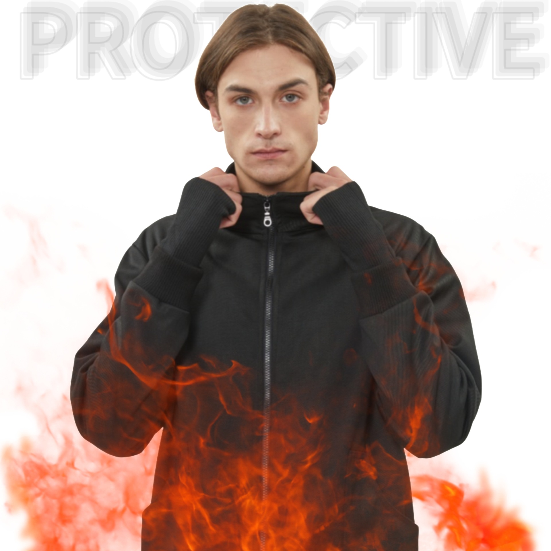 防火夹克衫阻燃长袖外套可用于工业阻燃防护工装家庭防火消防