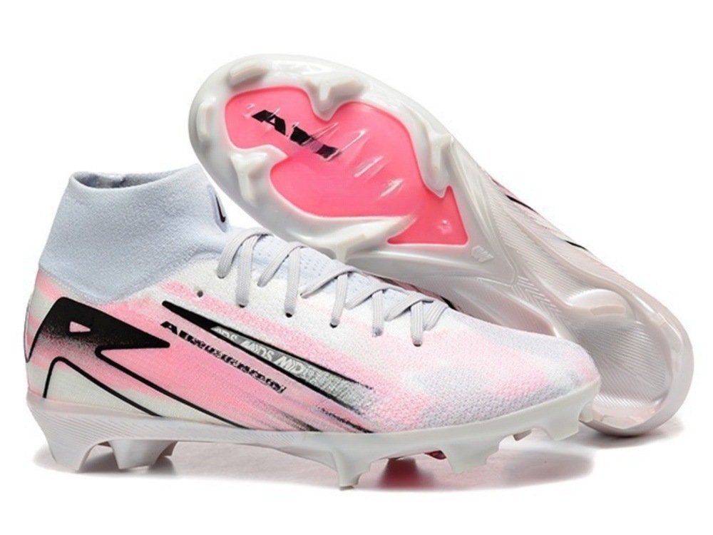 Comercio exterior nuevo Assassin 16 zapatos de fútbol competencia profesional zapatos de alta altura construidos totalmente cojín impermeable de punto zapatos de fútbol FG