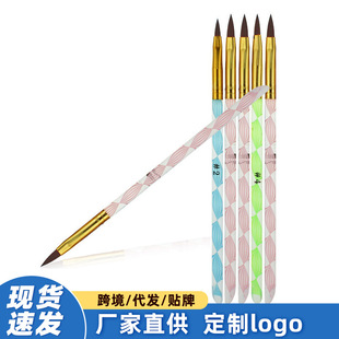 Cross-border spiral acrylic rod crystal pen nail brush extension A crystal crystal crystal carving pen manufacturers wholesale