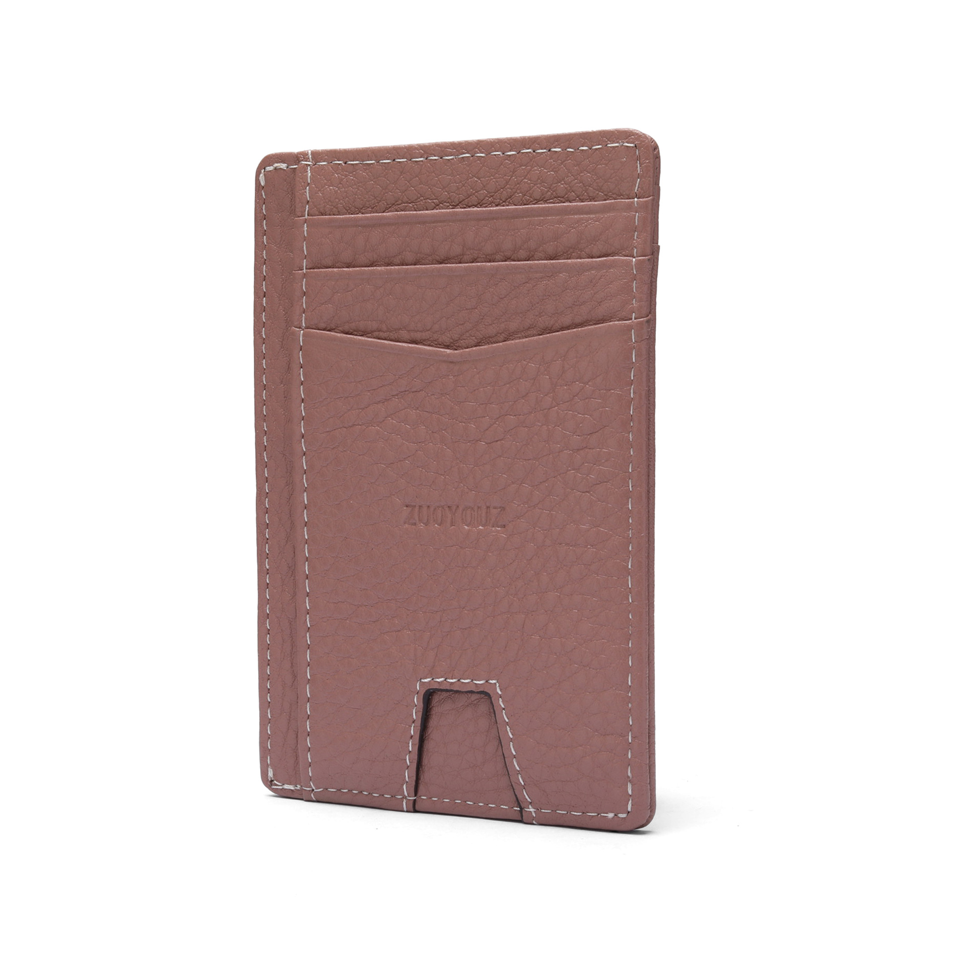 Amazon One Piece Multi-Function ID Bag RFID ultra-delgado anti-robo tarjeta de deslizamiento bolsa de tarjeta de cuero estampado de litchi