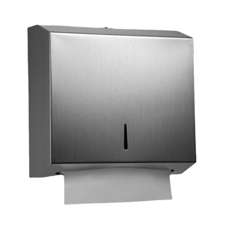 Dispensador de pañuelos cuadrado de acero inoxidable 304 para baño público