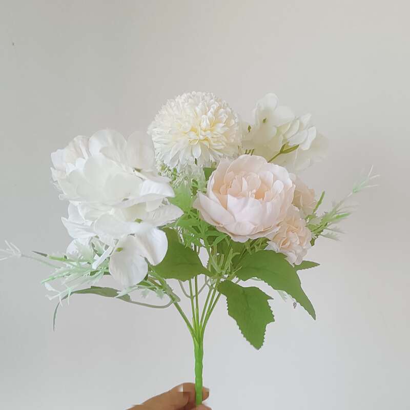 Hortensia de peonía-Blanco