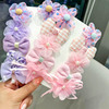 Hairgrip for princess with bow, cloth, children's hairpins, hair accessory, bangs, flowered