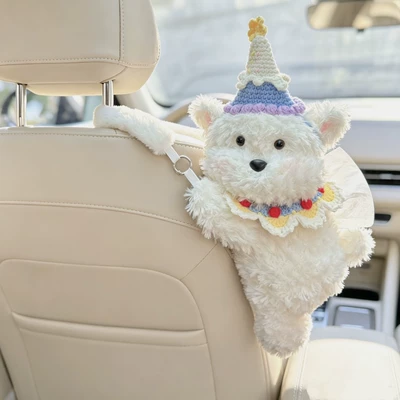 Car tissue box/set: Tissue Bag West Highland Doll