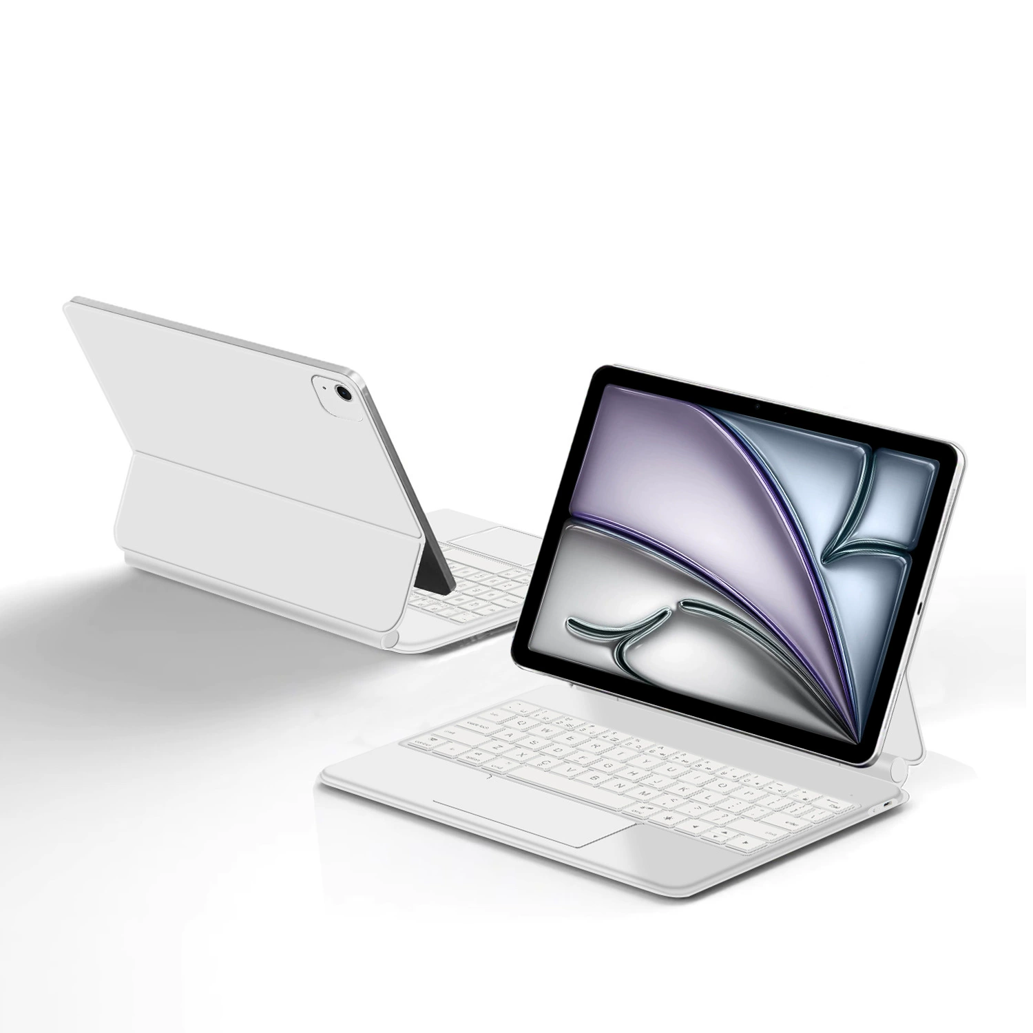 2025 Magic Control Keyboard подходит для iPad Air 11/13-дюймов M3/M2/M4/Pro 12.9/10-поколение набор A16