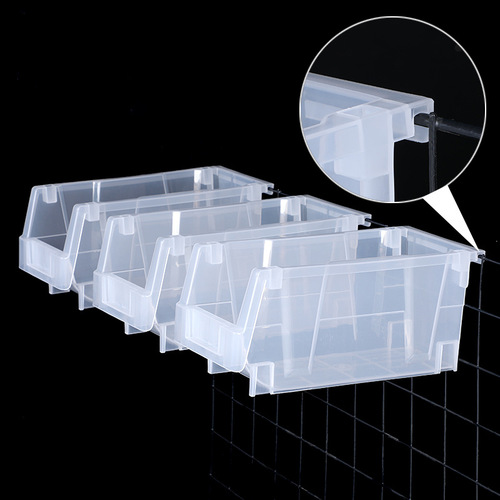 Oblique classification parts box wall-mounted screw box tool box combined material component box plastic shelf storage box