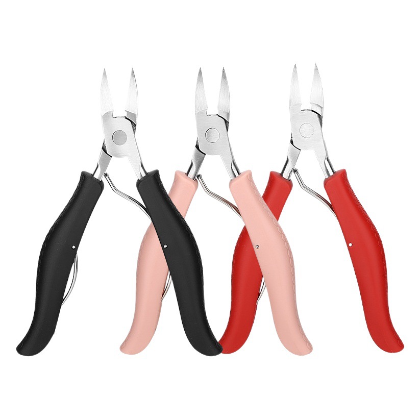 Nail groove special nail clippers chick nose pliers toenail nail nail clippers set double spring stainless steel pedicure pliers