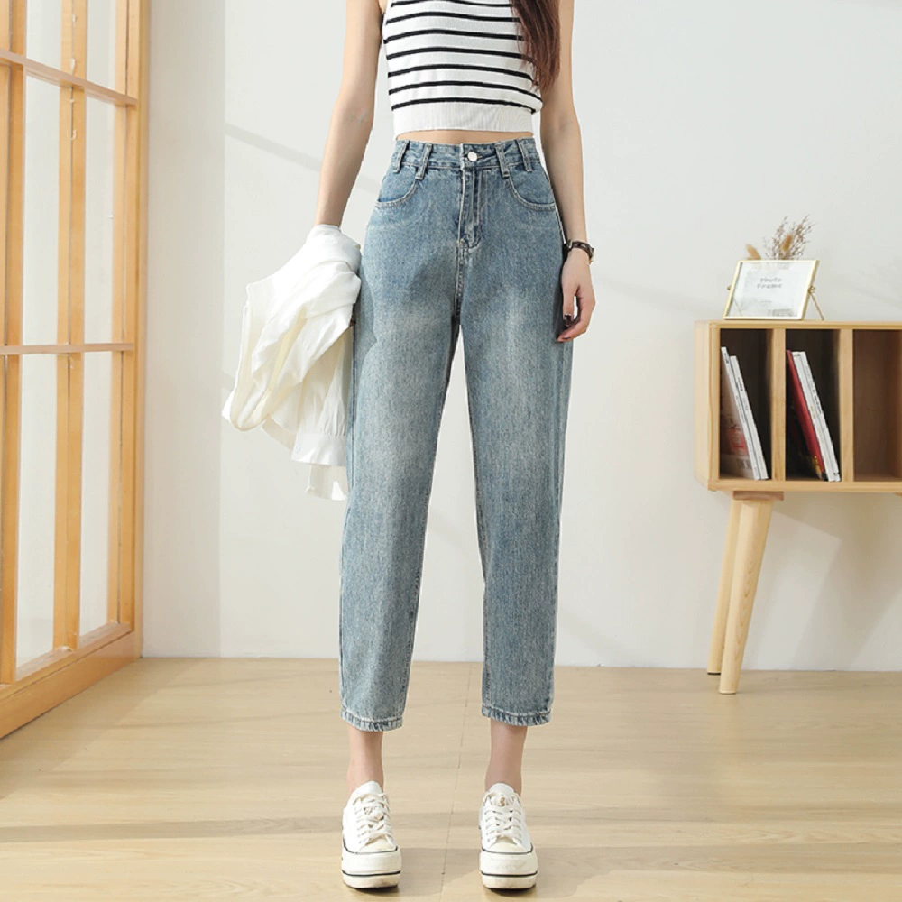 150 миниатюрных нарядов, брюки для папы, укороченные шаровары, джинсы-сигареты с высокой талией, женские укороченные утягивающие брюки-морковки 145