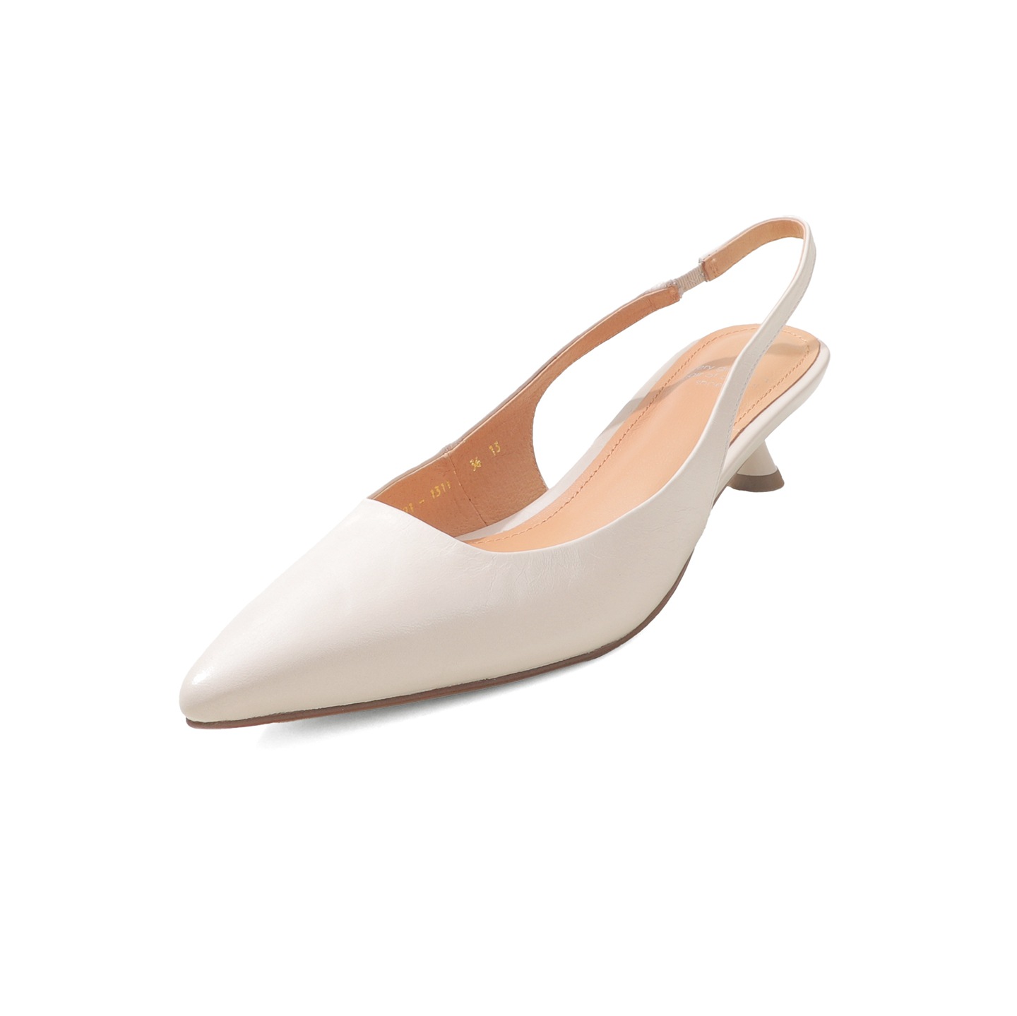Sandal cao gót nữ mũi nhọn quai hậu dây khóa, gót nhọn 9 cm — đen
