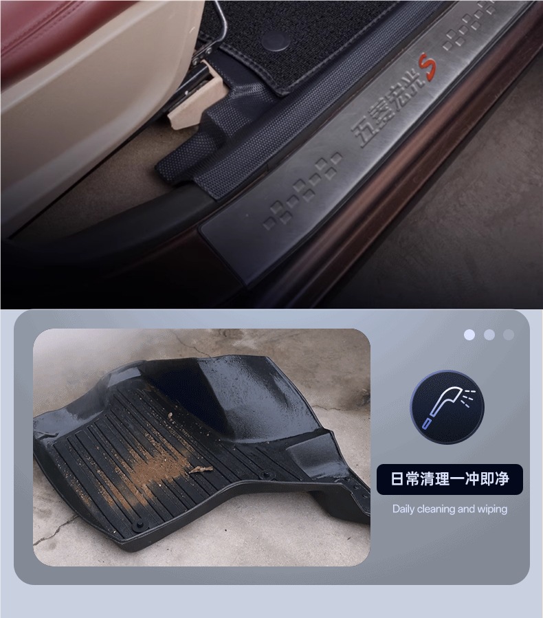 Suitable for Wuling Hongguang S Floor Mats, Fully Enclosed S3 Hongguang V Special 5/7 Seat Modified Decorative Accessories Tpe Car Floor Mats