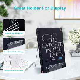 透明亚克力展示架书架透明平板电脑支架书籍杂志盘子图片手机支架