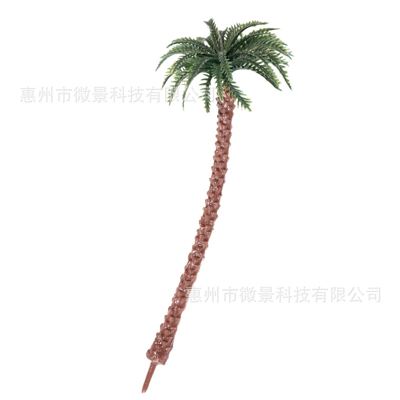 DIY handmade sand tray building production model consumables landscape coconut tree model plastic palm tree imitation copper sheet coconut tree
