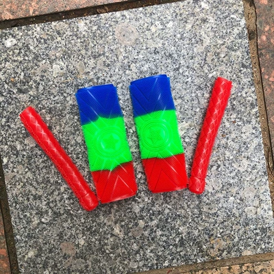 Cover Throttle Clutch Handle — Motorcycle Handle Cover - red-green-and-blue-handlebar-cover-red-brake-cover