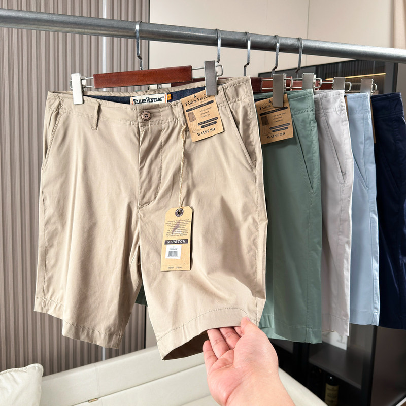 Good Products Pay Attention to the Details! $78! a Whole Order of Men's Versatile Stretchy Old Money Style Casual Shorts from the Golf Series
