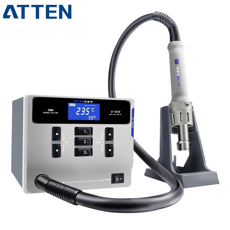 Antai Xin ST-862D интеллектуальная мощная станция для разборки горячего воздуха с постоянной температурой цифровой дисплей тепловой пистолет 1000W