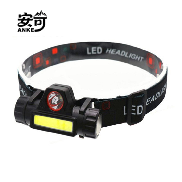 Led Strong Light Headlamp Mini Rechargeable Small Waterproof Astigmatism Cob Headlamp Outdoor Night Fishing Light Multi-Functional Headlamp