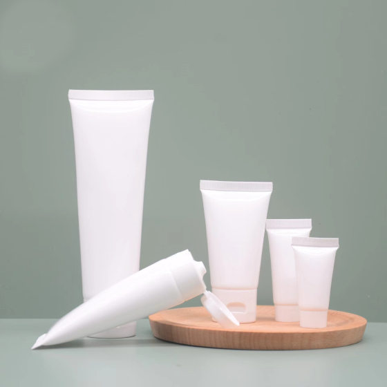 in stock White Cosmetic Hose Bottle Facial Cleanser Hand Cream Shampoo Ointment Lotion Hose Packaging Materials