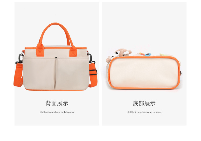 New tote handbag for Mommy, portable, single-shoulder, suitable for hanging baby strollers, large capacity, versatile and high-end Mommy backpack undefined