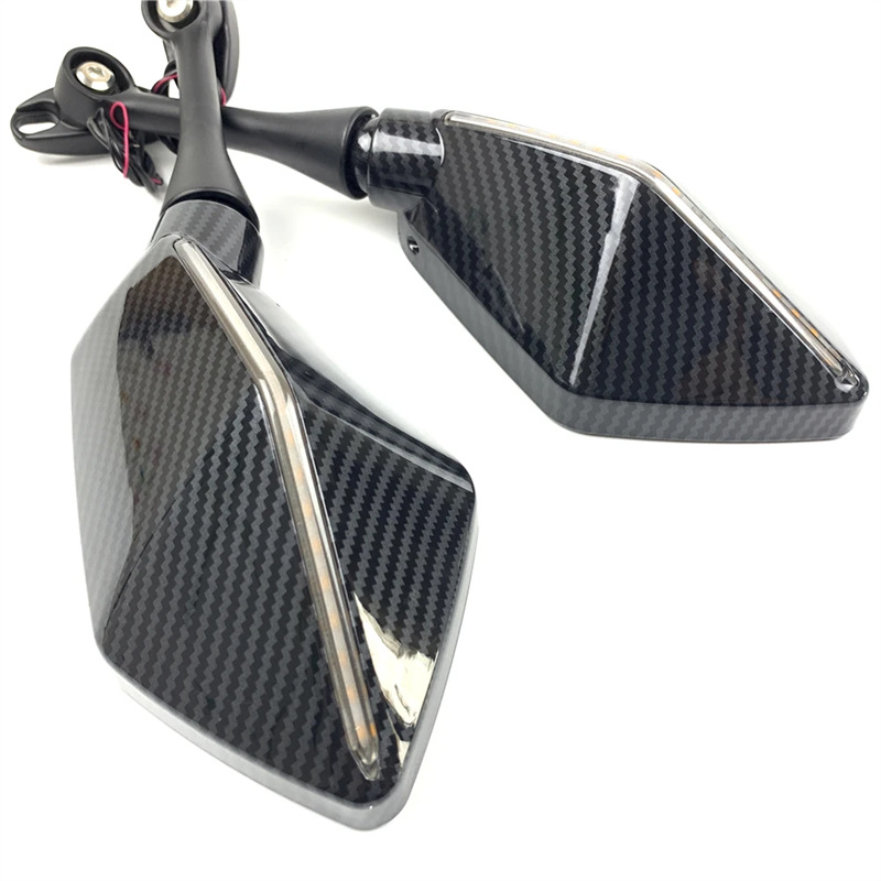 Kuitian CBR600RR CBR1000RR 04-07 Motorcycle Dual Lamp LED Turn Signal Rearview Mirror
