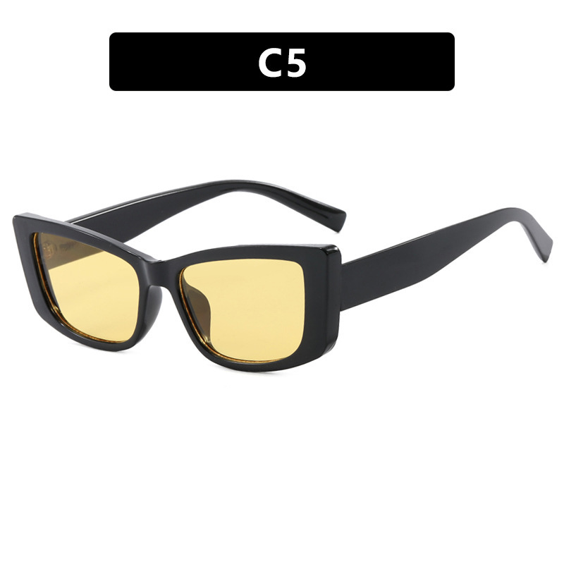 Nuevas gafas de sol de ojo de gato de marco pequeño retro con bisagra de metal para hombres y mujeres, gafas de sol de sombra callejera de alta gama Sunglass