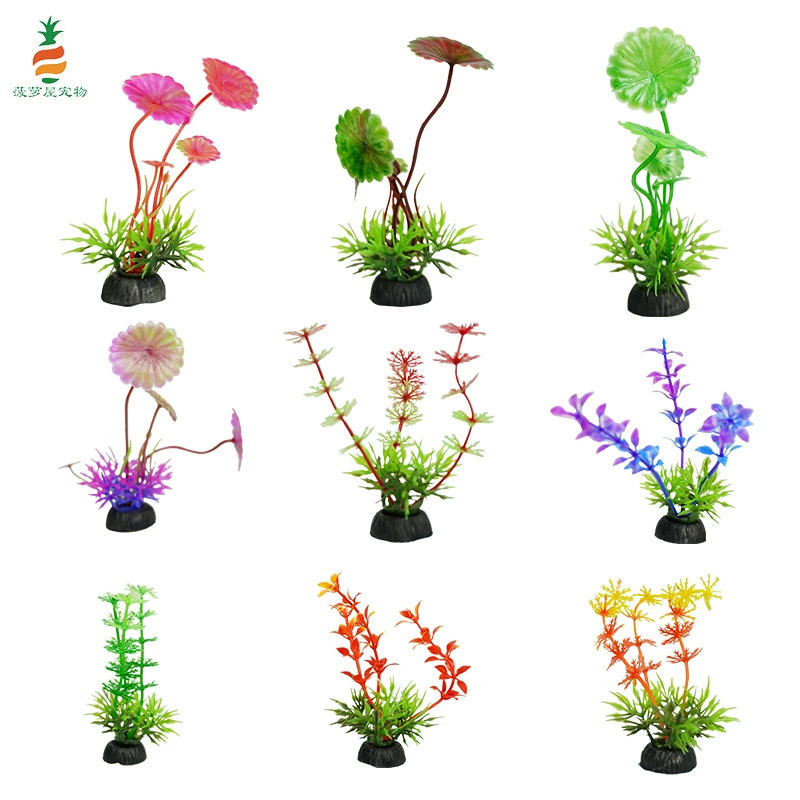 10-4 серии фабрики прямых продаж пластика имитация водяных растений оптовая продажа аквариума с песочницей