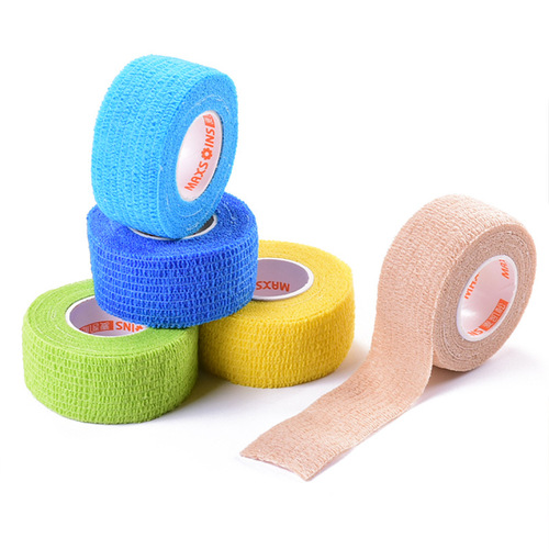 Pet self-adhesive bandage solid color wristband non-woven sports protective bandage fixed basketball badminton bandage protection