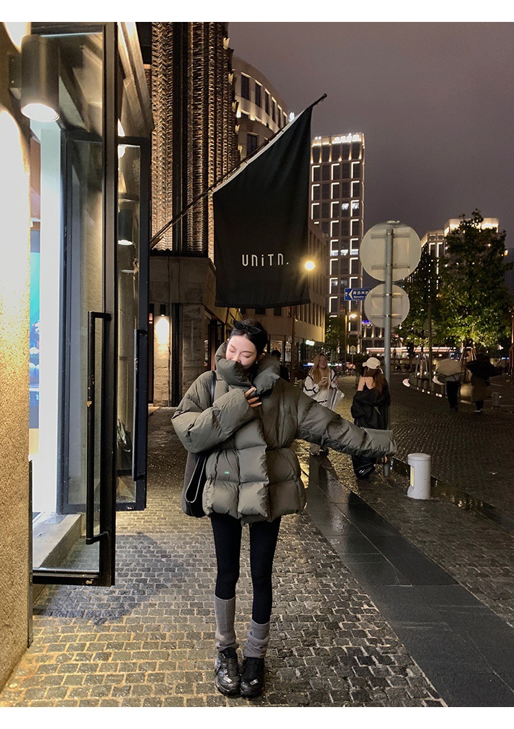 New Candy Color Down Cotton Padded Jacket Women Coat Korean Chic Puffer Jacket Thick Warm Outerwear Women's Clothes Short Parkas