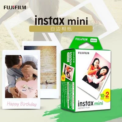 Фотобумага для моментальной камеры Instax (подходит для mini12/7+/40/11/9/90), белая рамка