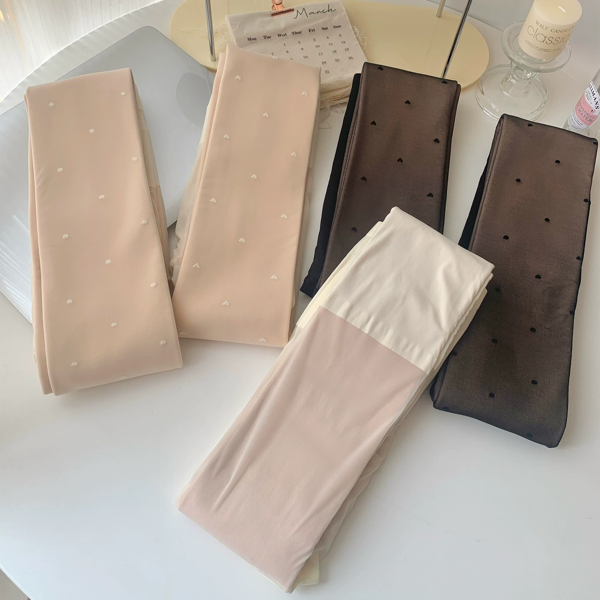 Легкоступный артефакт женский осень-зима фальшивое мясо с Velvet Milk White любая точка реалистичная нижняя часть колготки