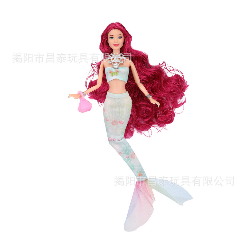 Cross-Border Mermaid Princess Barbie Doll Set, Doll Girl Pretend Play Toys, Clothes, Dress-Up Accessories, and Accessories