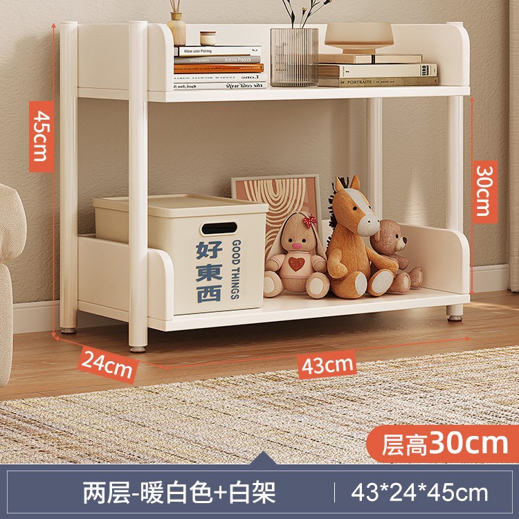 Estantería sencilla de pie para almacenamiento, estante de hierro para sala de estar, estantería minimalista para el hogar, dormitorio, librero.