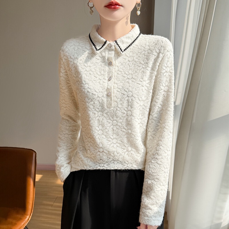 25 New Fashion Shirts with Stylish Lapels, Lace, Brushed Double-Layer Base Shirts, Thickened Slimming Tops for Autumn and Winter 25 New Fashion Shirts with Stylish Lapels, Lace, Brushed Double-Layer Base Shirts, Thickened Slimming Tops for Autumn and Winter