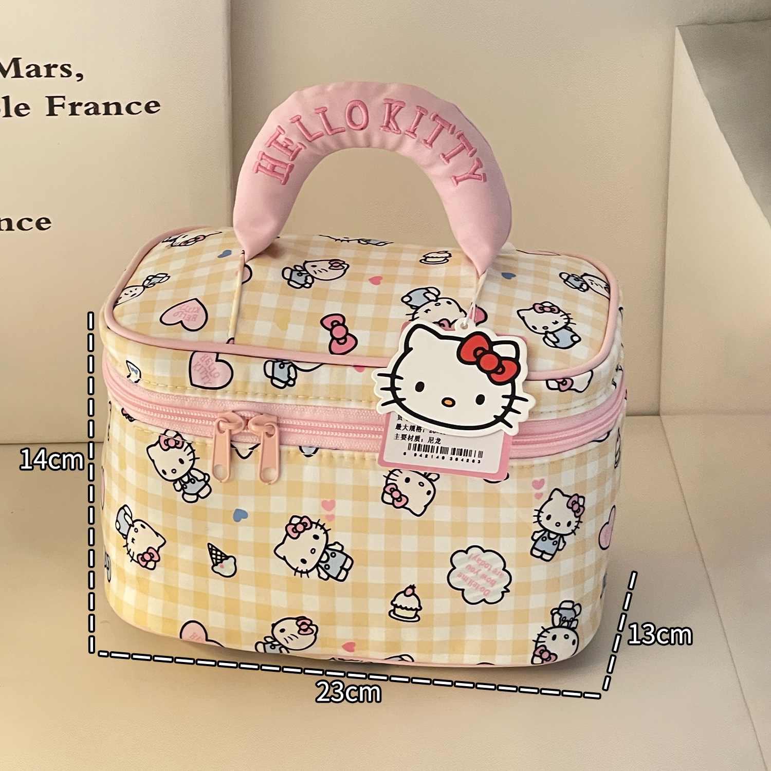 Sanrio edición completa HelloKitty bolsa de maquillaje para mujeres, gran capacidad, alta belleza, bolsa de maquillaje portátil de viaje
