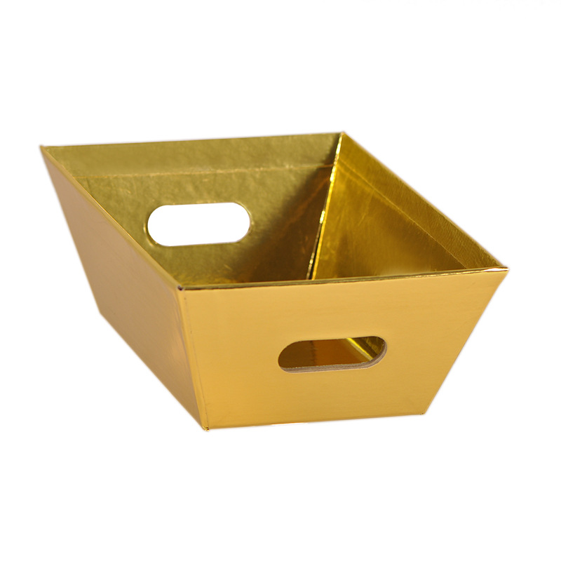 Caja de almacenamiento prefabricada del fabricante original, caja de regalo para frutas, caja de almacenamiento para snacks y artículos diversos, cesta de regalo creativa, caja de almacenamiento trapezoidal image 7