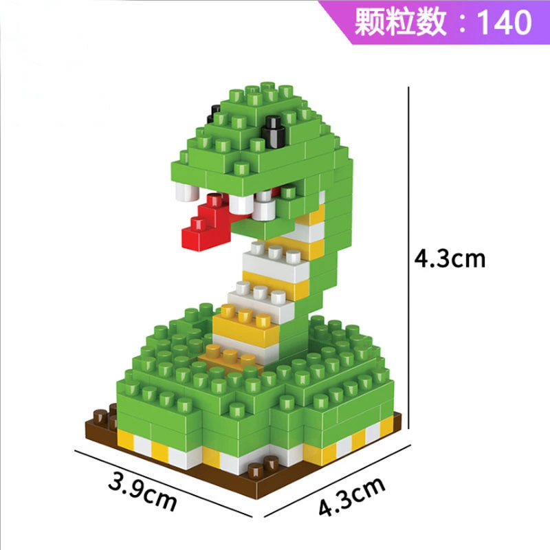 Intellectual constructor, small toy, cartoon dinosaur, Birthday gift