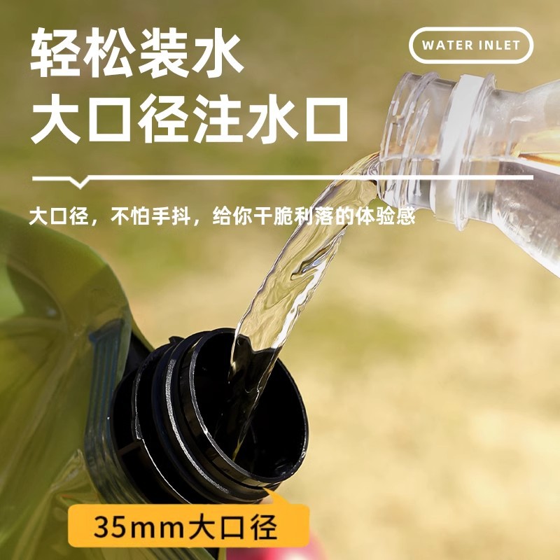 Handheld capacious water container, folding plastic bucket for camping, increased thickness