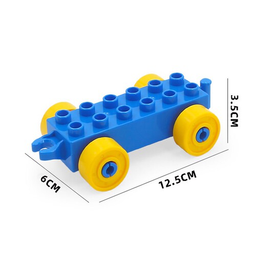 Compatible with LEGO large brick accessories train engine 12-hole chassis wheel hub car assembly spare parts