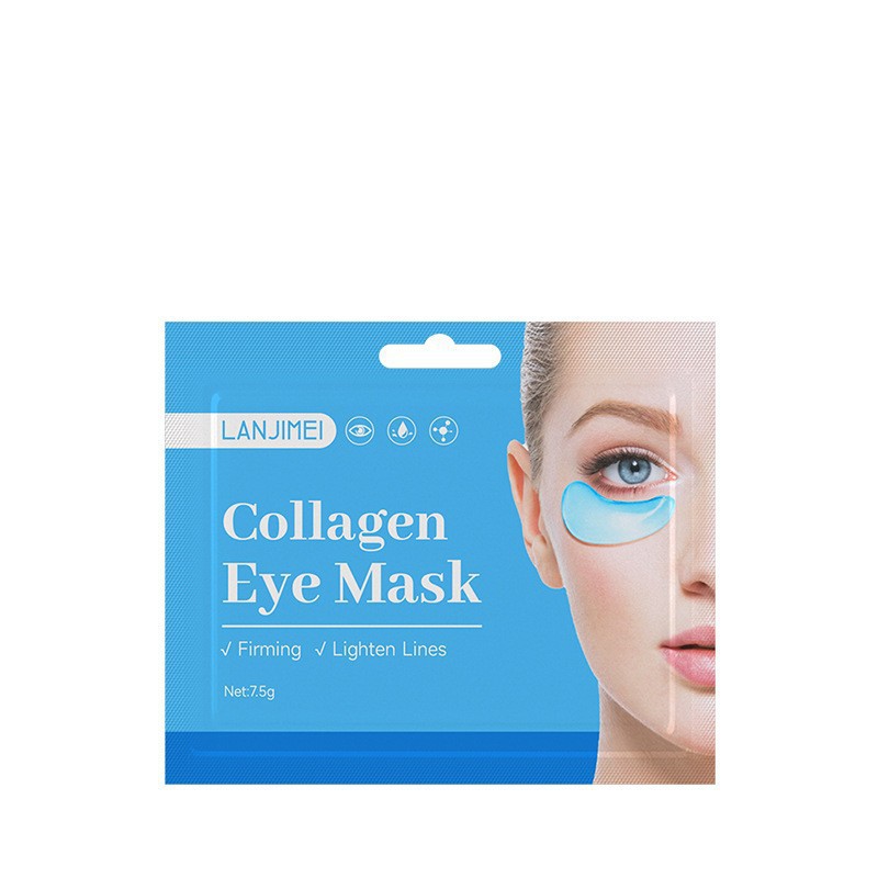 Mascarilla de ojos transfronteriza de colágeno y oro, parche hidratante para ojos con diseño de mariposa, fabricante mayorista para comercio exterior