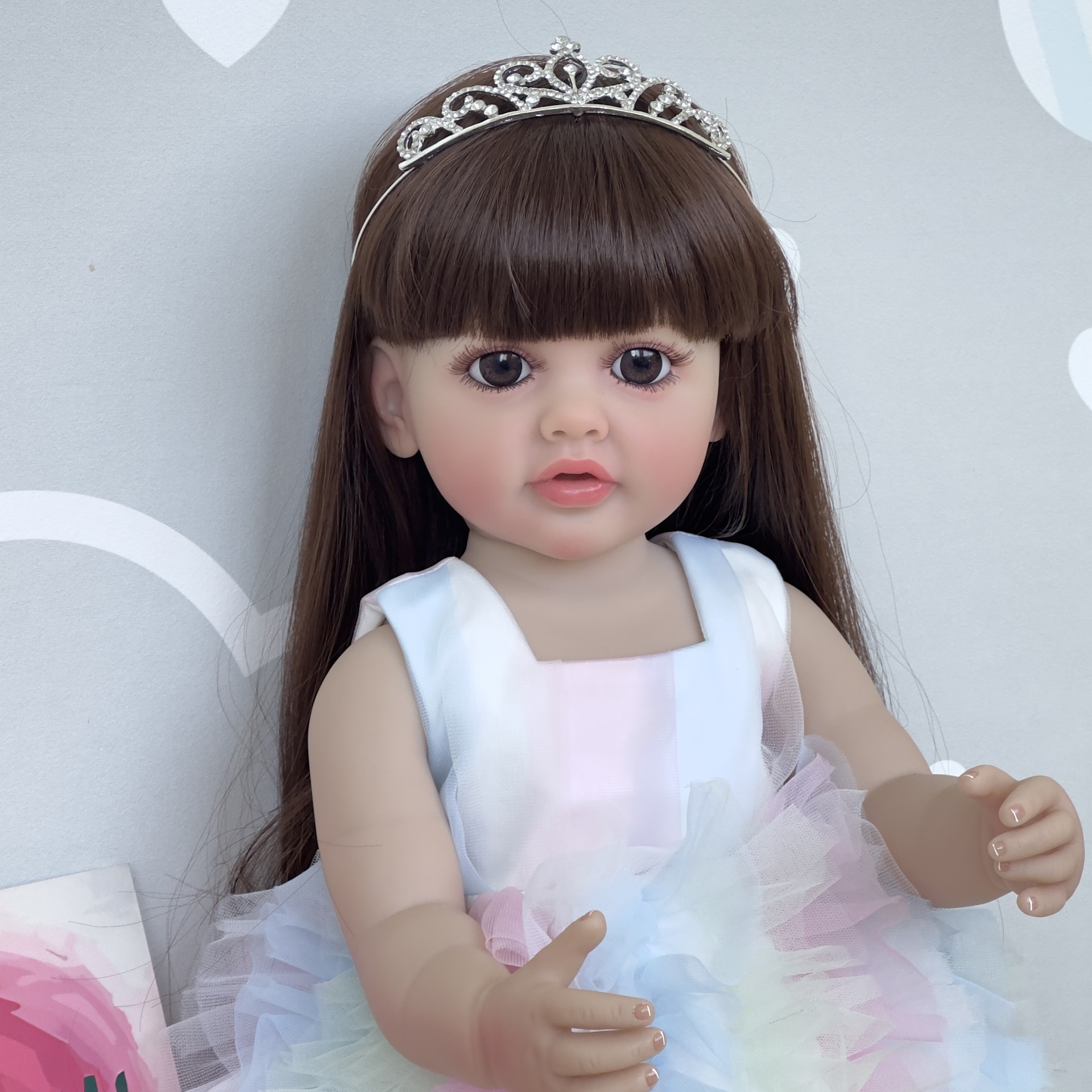 NPK 55cm pegamento completo simulación muñeca reborn Betty transfronteriza e-commerce suministro entrega de una sola pieza