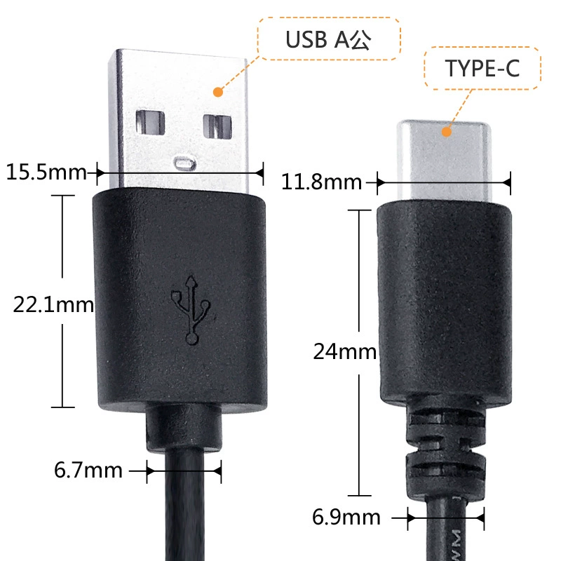 Android-зарядный кабель оптовый USB-интерфейс кабель type-C USB кабель USB зарядка сертифицирован UL силовой кабель