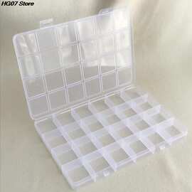 Practical 24 Grid Compartment Plastic Transparent Storage