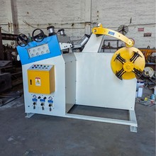 金属卷料料架整平机二合一GO放料矫正调平机 可配加感应架